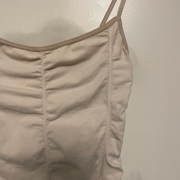 Tan / Beige Ruched Fitted Camisole | Size XS - Picture 3 of 7